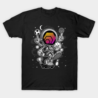 Astronaut Skate HEX Coin To The Moon HEX Crypto Token Cryptocurrency Blockchain Wallet Birthday Gift For Men Women Kids T-Shirt